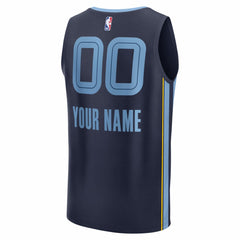 NBA Memphis Grizzlies Youth Fastbreak Custom Jersey - Icon Edition - Navy