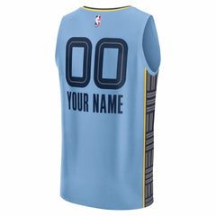 NBA Memphis Grizzlies Youth Fastbreak Custom Jersey - Statement Edition - Light Blue