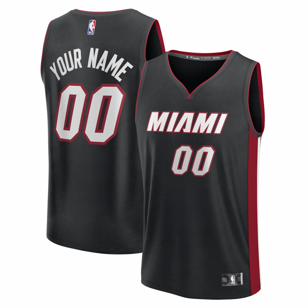 NBA Miami Heat Fastbreak Custom Jersey - Icon Edition - Black
