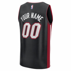 NBA Miami Heat Fastbreak Custom Jersey - Icon Edition - Black