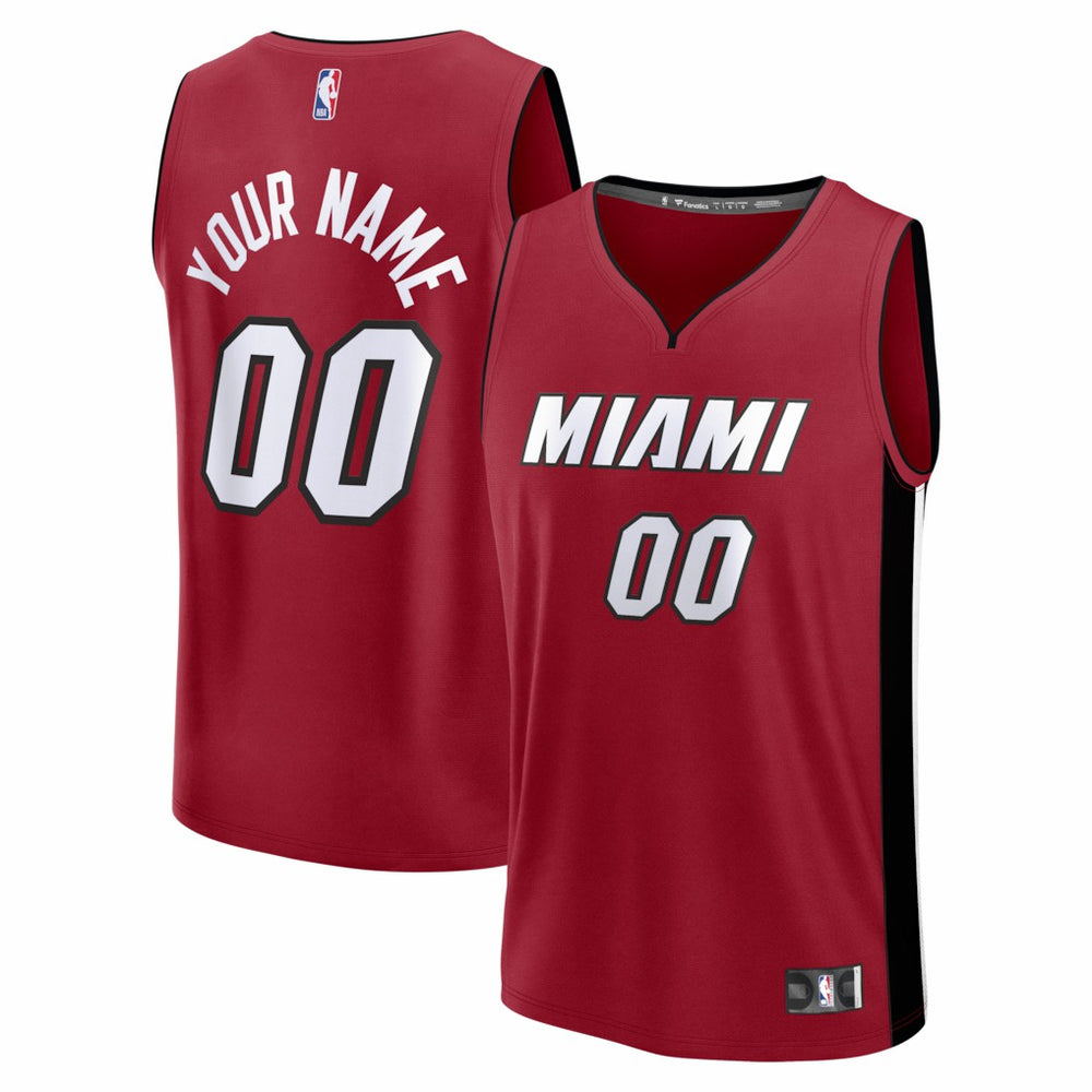 NBA Miami Heat Fastbreak Custom Jersey - Statement Edition - Red