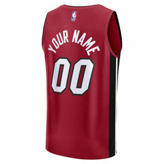 NBA Miami Heat Fastbreak Custom Jersey - Statement Edition - Red