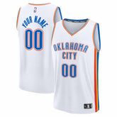 NBA Oklahoma City Thunder Youth Fastbreak Custom Jersey - Association Edition - White