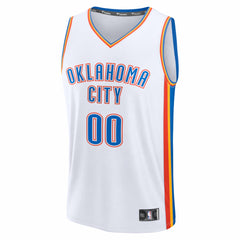NBA Oklahoma City Thunder Youth Fastbreak Custom Jersey - Association Edition - White