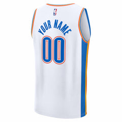 NBA Oklahoma City Thunder Youth Fastbreak Custom Jersey - Association Edition - White