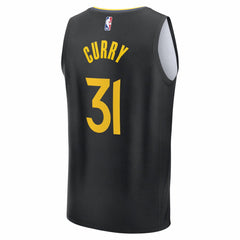 NBA Seth Curry Golden State Warriors Fast Break Replica Player Jersey sale - Statement Editi- Black