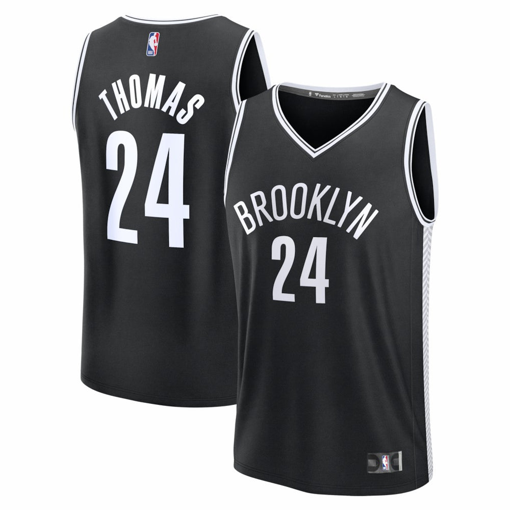 Cam Thomas Brooklyn Nets Fast Break Replica Jersey Black Icon Edition
