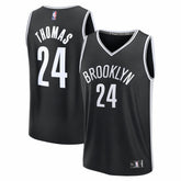 Cam Thomas Brooklyn Nets Fast Break Replica Jersey Black Icon Edition
