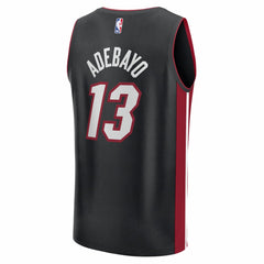 NBA Bam Adebayo Miami Heat Fast Break Replica Jersey - Black - Icon Edition