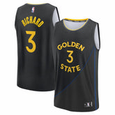 NBA Will Richard Golden State Warriors Fast Break Replica Player Jersey sale - Statement Editi- Black