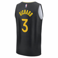 NBA Will Richard Golden State Warriors Fast Break Replica Player Jersey sale - Statement Editi- Black