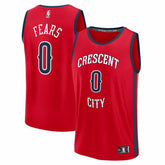 NBA Jeremiah Fears New Orleans Pelicans Fast Break Replica Player Jersey - Statement Edition - Red
