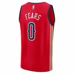 NBA Jeremiah Fears New Orleans Pelicans Fast Break Replica Player Jersey - Statement Edition - Red