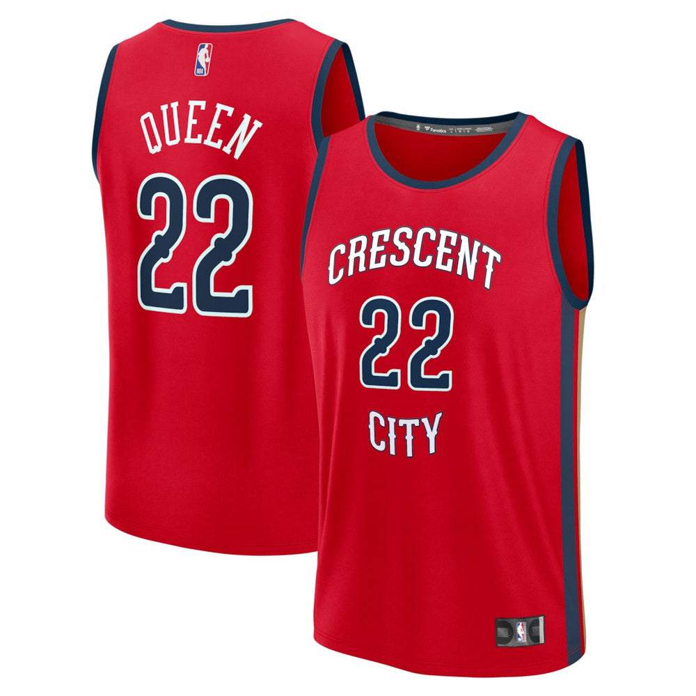 NBA Derik Queen New Orleans Pelicans Fast Break Replica Player Jersey - Statement Edition - Red