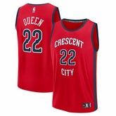 NBA Derik Queen New Orleans Pelicans Fast Break Replica Player Jersey - Statement Edition - Red