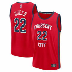 NBA Derik Queen New Orleans Pelicans Fast Break Replica Player Jersey - Statement Edition - Red