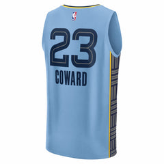 NBA Cedric Coward Memphis Grizzlies Fast Break Replica Player Jersey - Statement Edition - Light Blue
