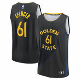 NBA Pat Spencer Golden State Warriors Fast Break Replica Player Jersey sale - Statement Editi- Black