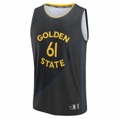 NBA Pat Spencer Golden State Warriors Fast Break Replica Player Jersey sale - Statement Editi- Black