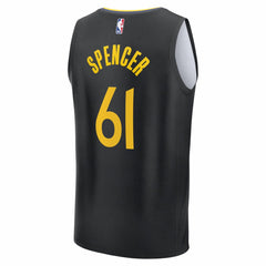NBA Pat Spencer Golden State Warriors Fast Break Replica Player Jersey sale - Statement Editi- Black