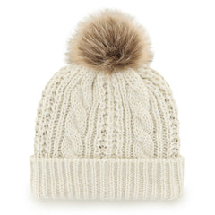 Denver Broncos '47 Women's Meeko Cuffed Knit Hat with Pom White