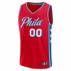 NBA Philadelphia 76ers Fastbreak Custom Jersey - Statement Edition - Red