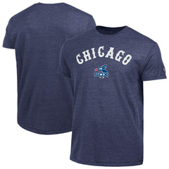 Chicago White Sox Champion Cooperstown Wordmark Lockup Tri-Blend T-Shirt - Navy T-shirts