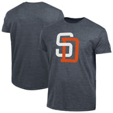 San Diego Padres Champion Cooperstown Logo Tri-Blend T-Shirt - Navy T-shirts