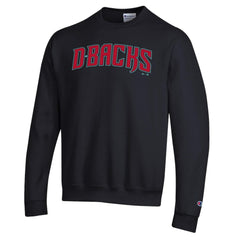 Arizona Diamondbacks Champion Powerblend Wordmark Sweatshirt - Black Sweatshirts