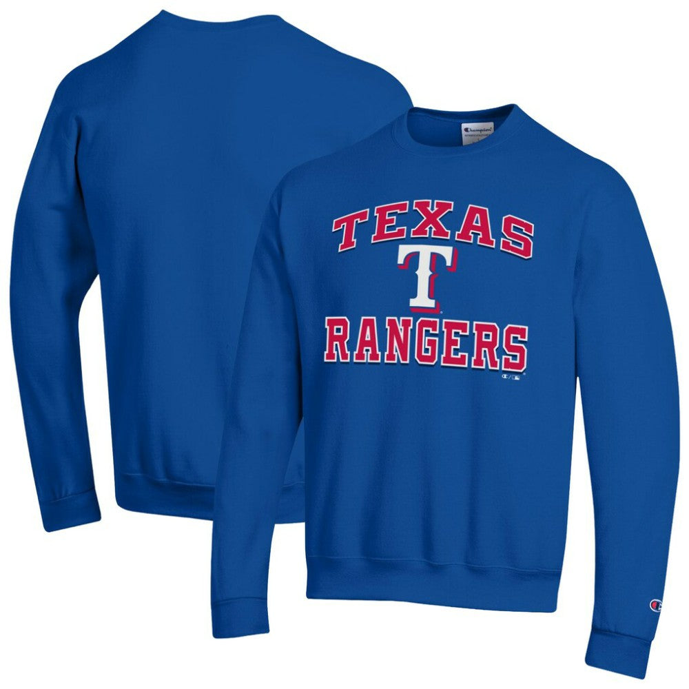 Texas Rangers Champion Heart & Soul Powerblend Sweatshirt - Royal Sweatshirts