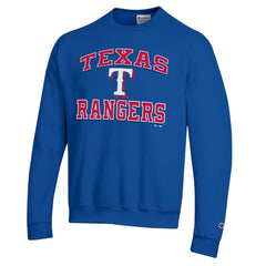 Texas Rangers Champion Heart & Soul Powerblend Sweatshirt - Royal Sweatshirts