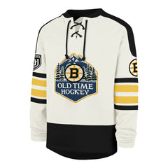 NHL Boston Bruins '47 Pond Hockey Trio Eternal Lacer Sweatshirt - Cream
