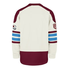 NHL Colorado Avalanche '47 Pond Hockey Trio Eternal Lacer Sweatshirt - Cream