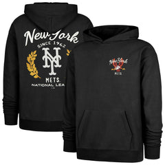 New York Mets '47 Souvenir Laurels Foundation Hoodie - Black Hoodies