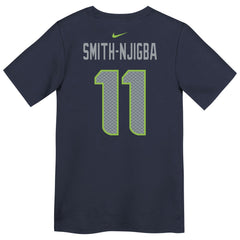 Jaxon Smith-Njigba Seattle Seahawks Preschool Super Bowl LX Patch Name & Number T-Shirt College Navy