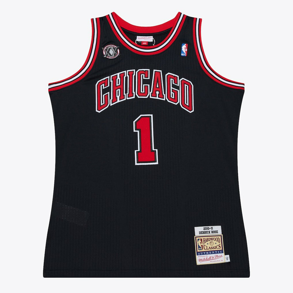 NBA Derrick Rose Chicago Bulls 2010-11 Authentic Jersey sale - Black