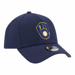 Milwaukee Brewers New Era Youth 9FORTY A-Frame Adjustable Hat - Navy Hats