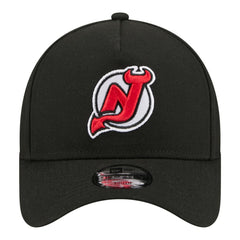 NHL New Jersey Devils New Era Youth 9FORTY A-Frame Adjustable Hat - Black