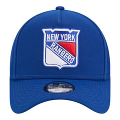 NHL New York Rangers New Era Youth 9FORTY A-Frame Adjustable Hat - Blue