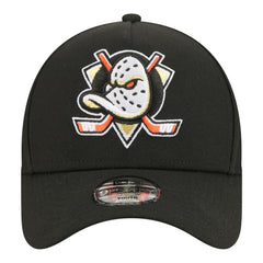 NHL Anaheim Ducks New Era Youth 9FORTY A-Frame Adjustable Hat - Black