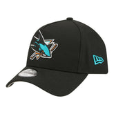 NHL San Jose Sharks New Era Youth 9FORTY A-Frame Adjustable Hat - Black