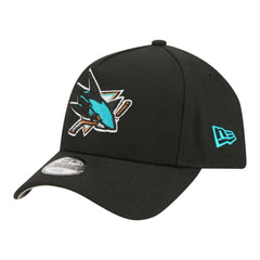 NHL San Jose Sharks New Era Youth 9FORTY A-Frame Adjustable Hat - Black