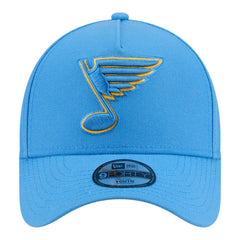 NHL St. Louis Blues New Era Youth 9FORTY A-Frame Adjustable Hat - Blue