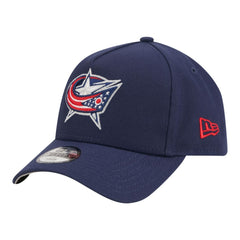 NHL Columbus Blue Jackets New Era Youth 9FORTY A-Frame Adjustable Hat - Navy