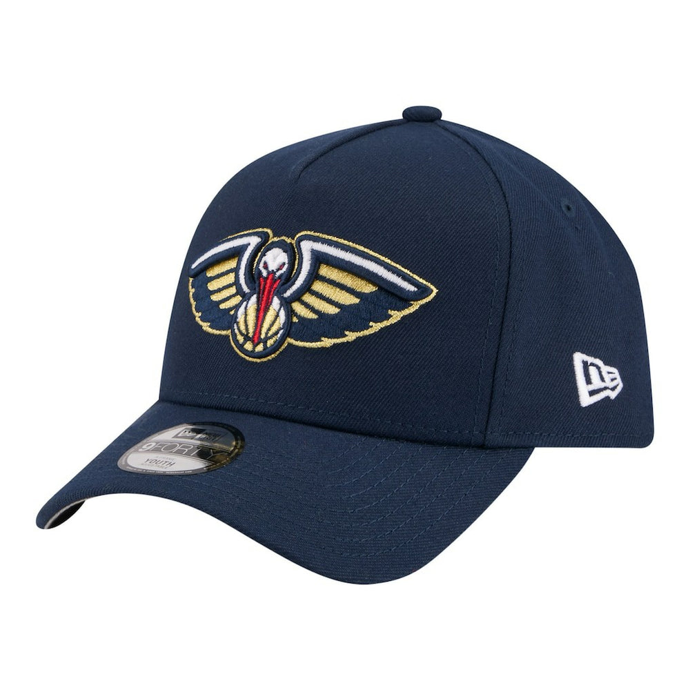 New Orleans Pelicans Youth 9FORTY A-Frame Adjustable Hat Navy