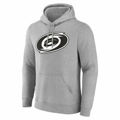 NHL,Custom Carolina Hurricanes Big & Tall Personalized Name & Number Monochrome Pullover Hoodie - Gray