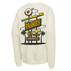 San Diego Padres Mitchell & Ness Youth Retro Billboard Sweatshirt - Natural Sweatshirts