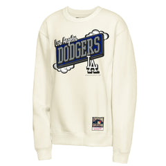 Los Angeles Dodgers Mitchell & Ness Youth Retro Billboard Sweatshirt - Natural Sweatshirts