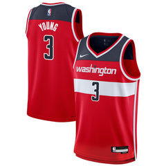 NBA Trae Young Washington Wizards Youth Swingman Jersey - Icon Edition - Red