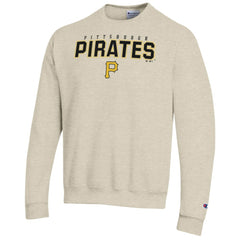 Pittsburgh Pirates Champion Eco Powerblend Sweatshirt - Oatmeal Sweatshirts